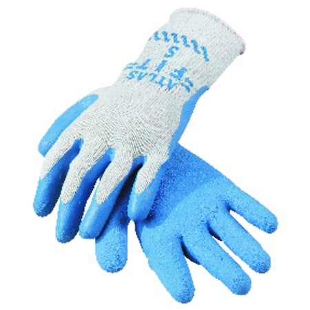 Fit Unisex Indoor/Outdoor Coated Work Gloves Blue/Gray S 1 Pair